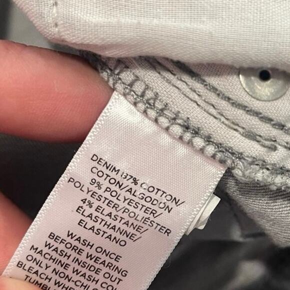 Ann Taylor LOFT Modern Skinny Jeans Denim Stretch Light Wash Gray Size 27/4 - Picture 12 of 13
